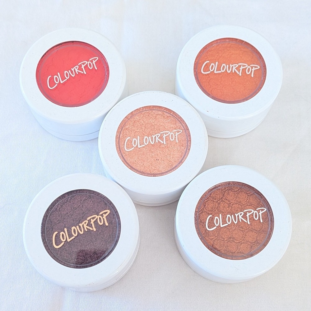 ColourPop Super Shock Shadow & Pigment Bundle Lot of 5 NEW w/out Box UNUSED